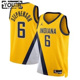 Dres Indiana Pacers Lance Stephenson 6 Jordan 2022-23 Statement Edition Navy Swingman - Dječji